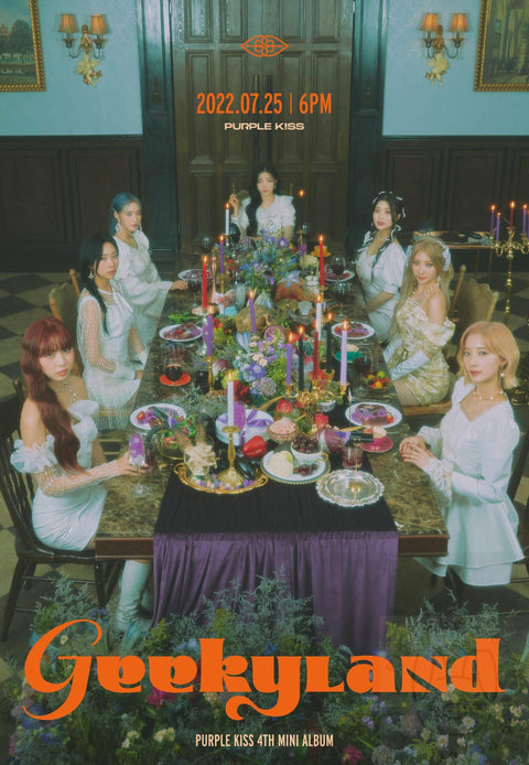 PURPLE KISS Mini Album Vol. 4 - Geekyland [ 2 ] poster - Pig Rabbit Shop Kpop store Spain