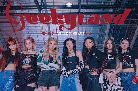 PURPLE KISS Mini Album Vol. 4 - Geekyland [ 3 ] poster - Pig Rabbit Shop Kpop store Spain