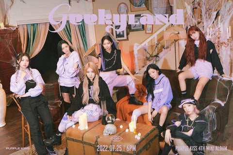 PURPLE KISS Mini Album Vol. 4 - Geekyland [ 4 ] poster - Pig Rabbit Shop Kpop store Spain