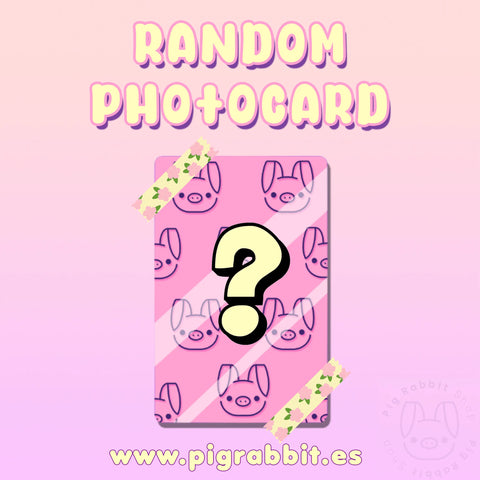 RANDOM PHOTOCARD - MYSTERY - Pig Rabbit Shop Kpop store Spain