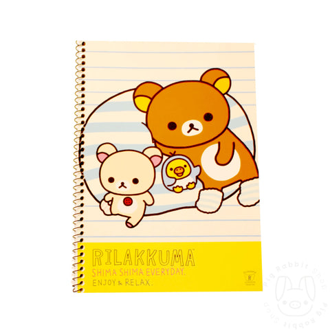 Rilakkuma (Random Color) Libreta Fina de Espiral A4 de dibujo 90g Interior Blanco - Pig Rabbit Shop Kpop store Spain