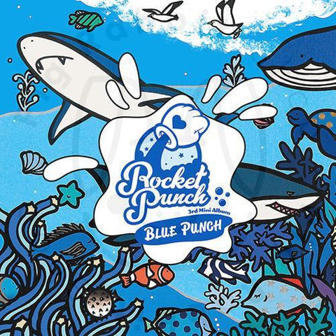 ROCKET PUNCH Mini Album Vol.3 - BLUE PUNCH - Pig Rabbit Shop Kpop store Spain