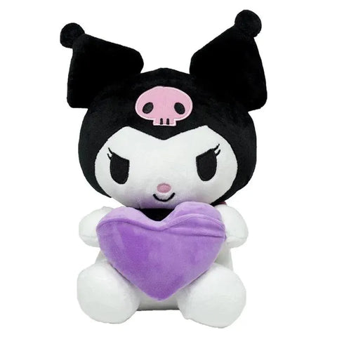 SANRIO KUROMI OFFICIAL HEART PLUSH/ OFFICIAL - Pig Rabbit Shop Kpop store Spain
