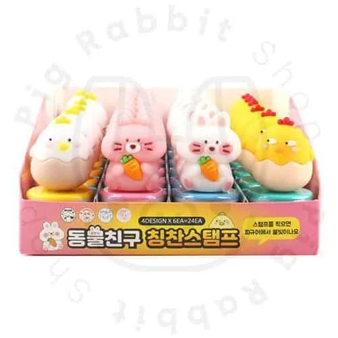 SELLOS ANIMALES DE GRANJA (RANDOM) - Pig Rabbit Shop Kpop store Spain