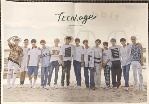 Seventeen - Teen, age [ green ] poster - Pig Rabbit Shop Kpop store Spain