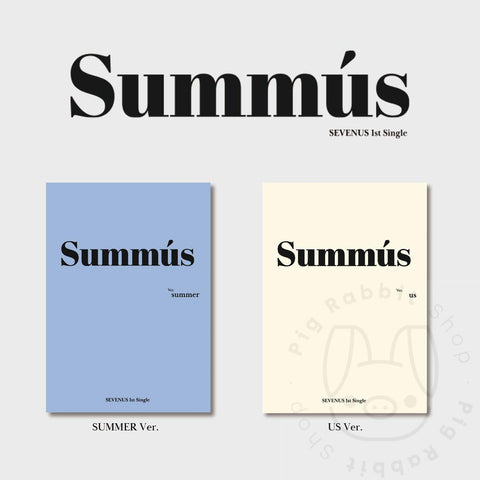 SEVENUS 1st SINGLE - SUMMUS - Pig Rabbit Shop Kpop store Spain