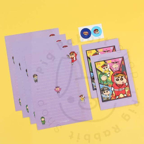 Shin Chan 4 Cartas y 2 Sobres - Pig Rabbit Shop Kpop store Spain