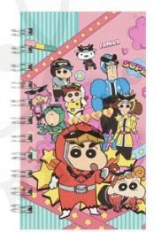 Shin-chan - Crayon Shinchan Basic Pocket Notebook Rosa - Pig Rabbit Shop Kpop store Spain