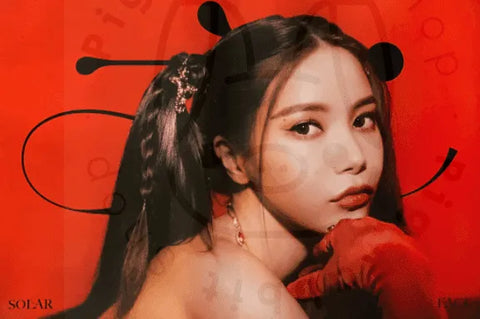 SOLAR - 容 Face [ b ] poster - Pig Rabbit Shop Kpop store Spain