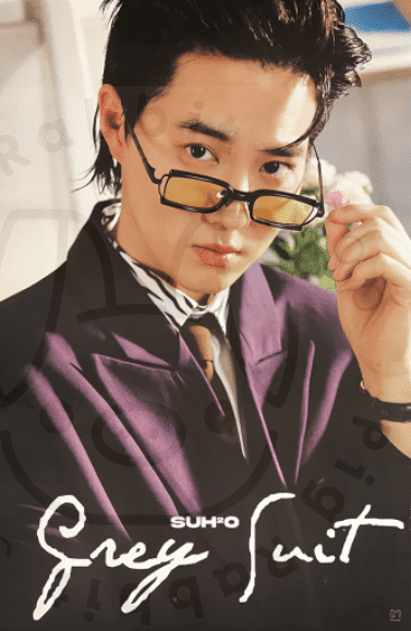 SUHO – Grey Suit [ Digipack B ] poster - Pig Rabbit Shop Kpop store Spain