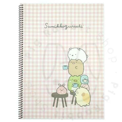 Sumikko Cofee Libreta A4 interior a rayas - Pig Rabbit Shop Kpop store Spain