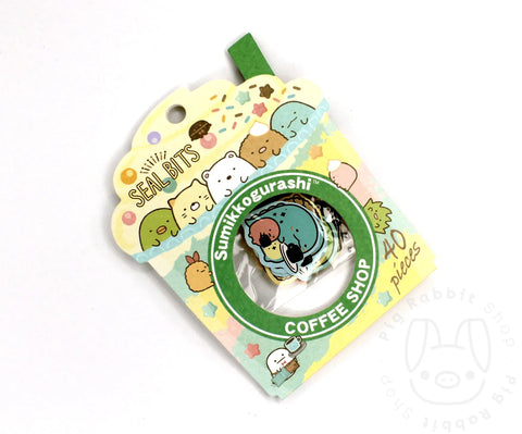 Sumikko Cofee Shop Pack Sticker Beats 40/unidades - Pig Rabbit Shop Kpop store Spain