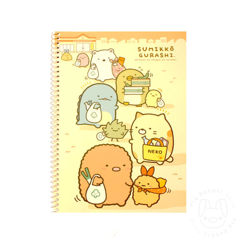 Sumikko Libreta A4 interior a rayas - Pig Rabbit Shop Kpop store Spain