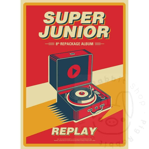 Super Junior The 8th Repackage Album - REPLAY - Pig Rabbit Shop Kpop store Spain