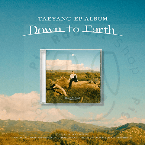 TAEYANG EP ALBUM - Down to Earth - Pig Rabbit Shop Kpop store Spain