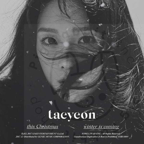 TAEYEON Winter Album - This Christmas – Winter Is Coming - Pig Rabbit Shop Kpop store Spain