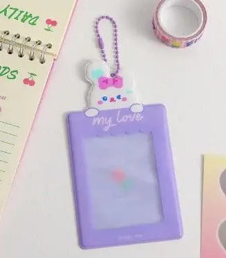 Tarjetero transparente kawaii animals para photocard kpop - Pig Rabbit Shop Kpop store Spain