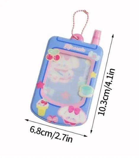 Tarjetero transparente kawaii Hisocute Movil para photocard kpop - Pig Rabbit Shop Kpop store Spain