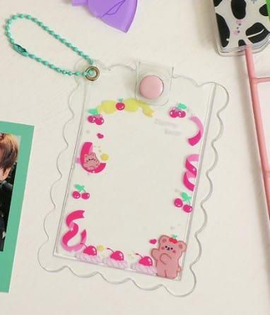 Tarjetero transparente kawaii para photocard kpop - Pig Rabbit Shop Kpop store Spain