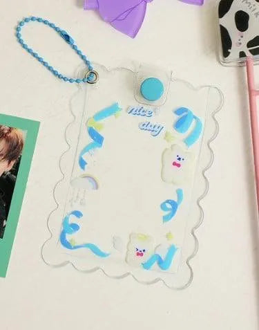 Tarjetero transparente kawaii para photocard kpop - Pig Rabbit Shop Kpop store Spain