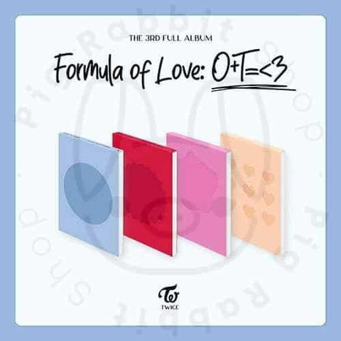 Twice full album vol.3 - Formula of love: O+T=<3 - Pig Rabbit Shop Kpop store Spain