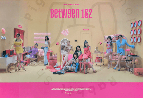 Twice Mini Album Vol. 11 - BETWEEN 1&2 [ Complete ] poster - Pig Rabbit Shop Kpop store Spain