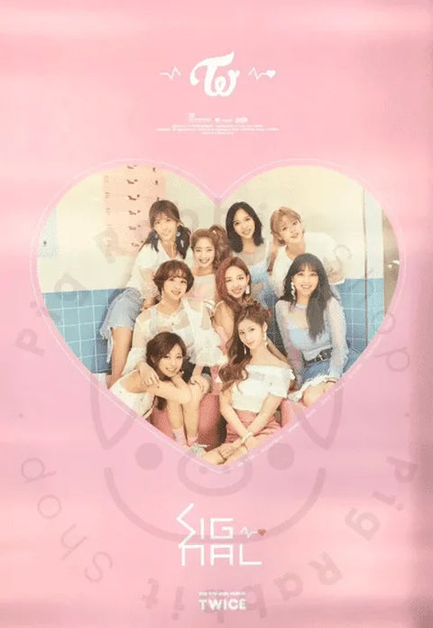 Twice - Signal [ b ] poster - Pig Rabbit Shop Kpop store Spain