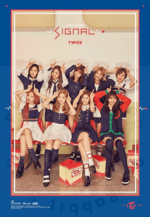 Twice - Signal [ c ] poster - Pig Rabbit Shop Kpop store Spain