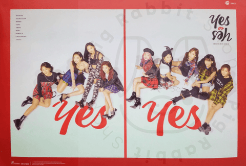 Twice - Yes or yes [ 3 ] poster - Pig Rabbit Shop Kpop store Spain