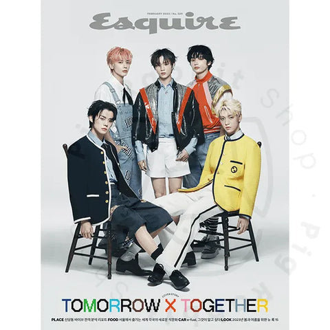 TXT COVER ESQUIRE MAGAZINE 2023 FEBRUARY - Pig Rabbit Shop Kpop store Spain