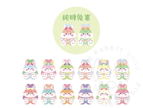 WASHI STICKER SISTERS RABBIT - Pig Rabbit Shop Kpop store Spain