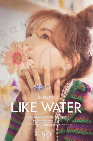 WENDY Mini Album Vol. 1 - Like Water (Case Ver.) [ B ] poster - Pig Rabbit Shop Kpop store Spain