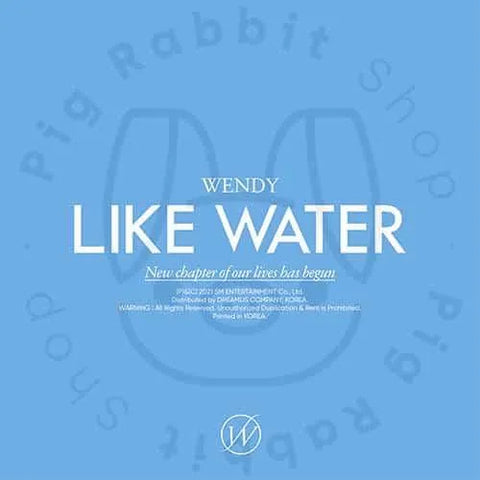 WENDY Mini Album Vol.1 - Like Water (Case Ver.) VERSION ALEATORIA - Pig Rabbit Shop Kpop store Spain